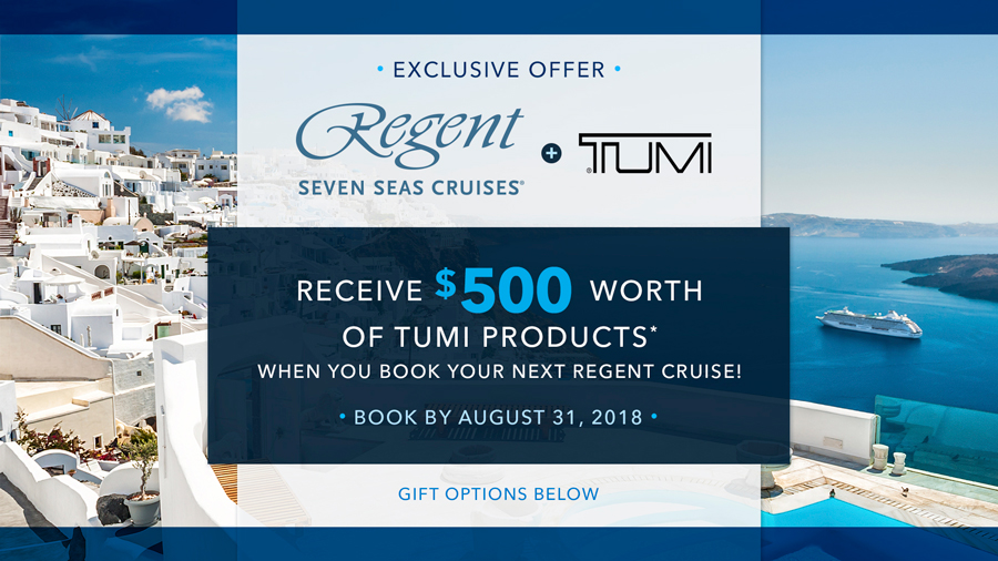 Special promotion featuring Regent and TUMI